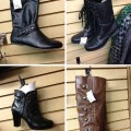 So many boots - the entire front wall is covered! These are some of my favorites.
